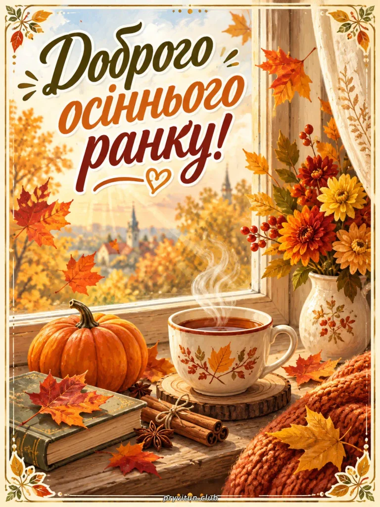 Нехай осінь наповнить серце теплом