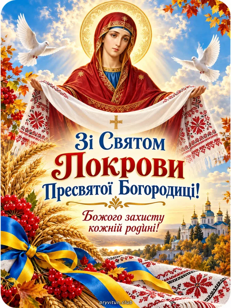 Нехай Покров Богородиці береже від усякого зла