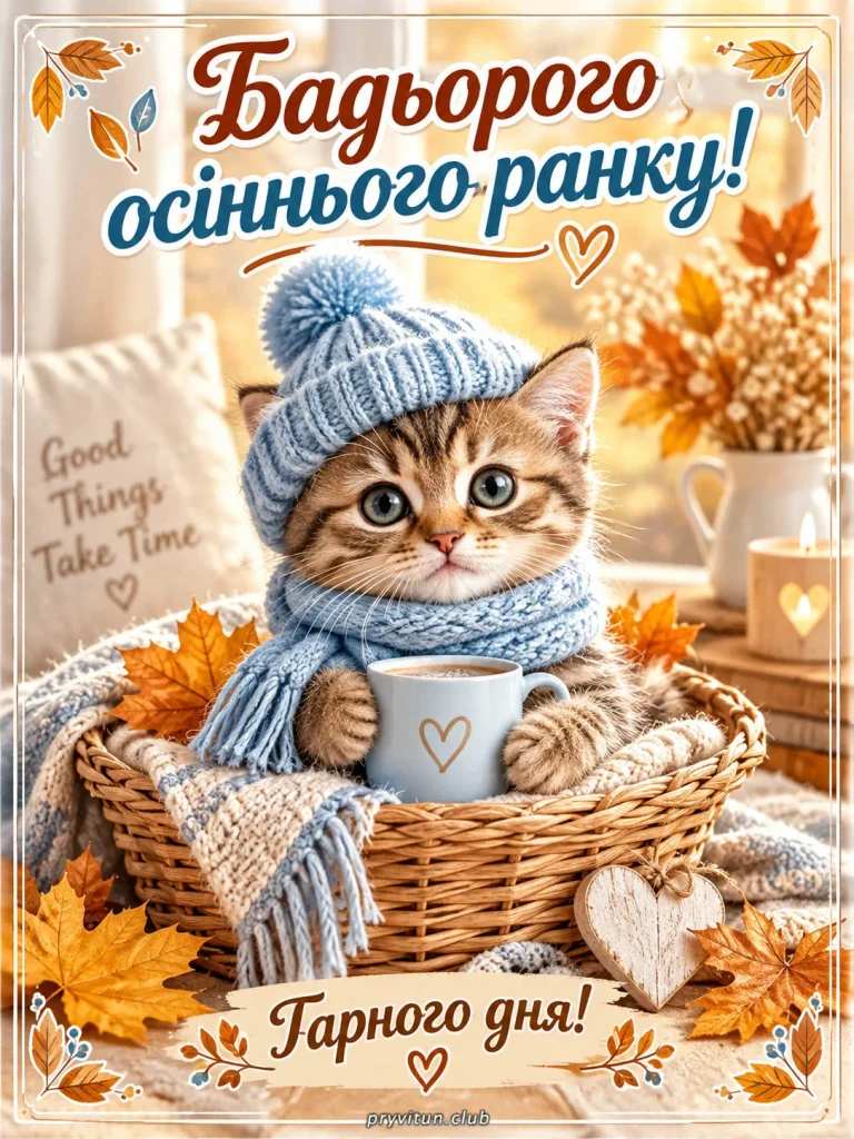 Нехай ця осінь буде теплою та щасливою