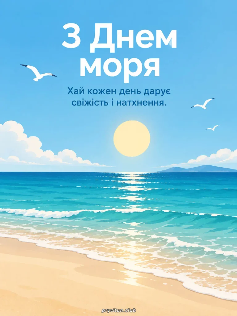 Нехай у душі завжди шумить море
