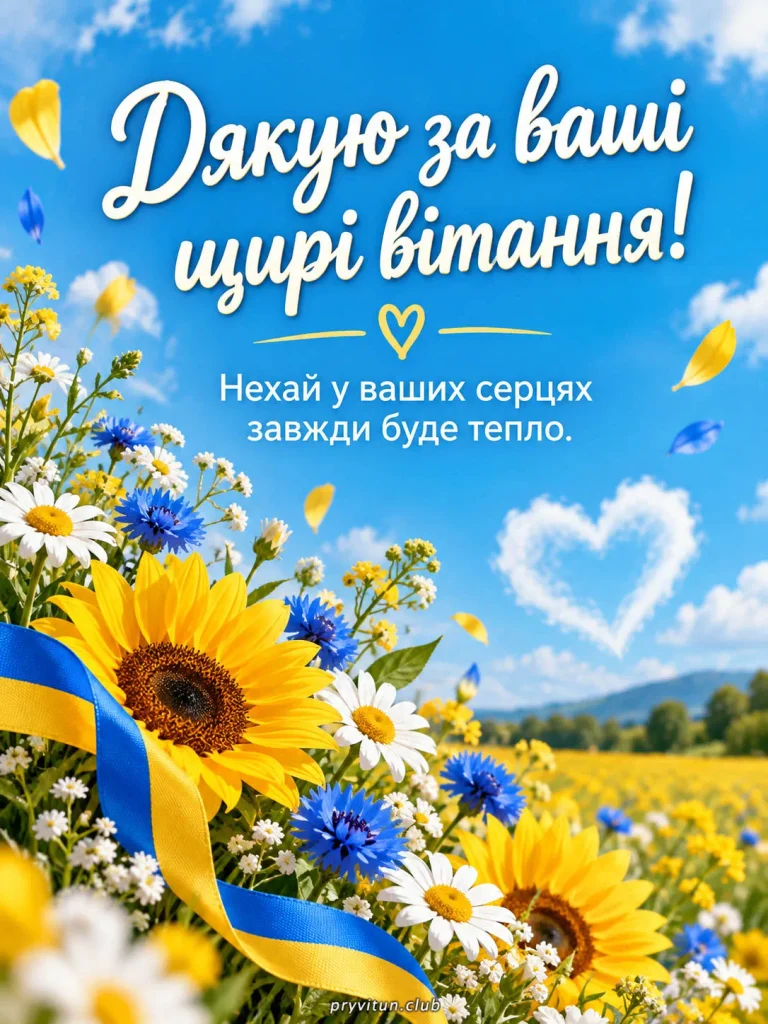 Нехай усі ваші добрі побажання повернуться сторицею