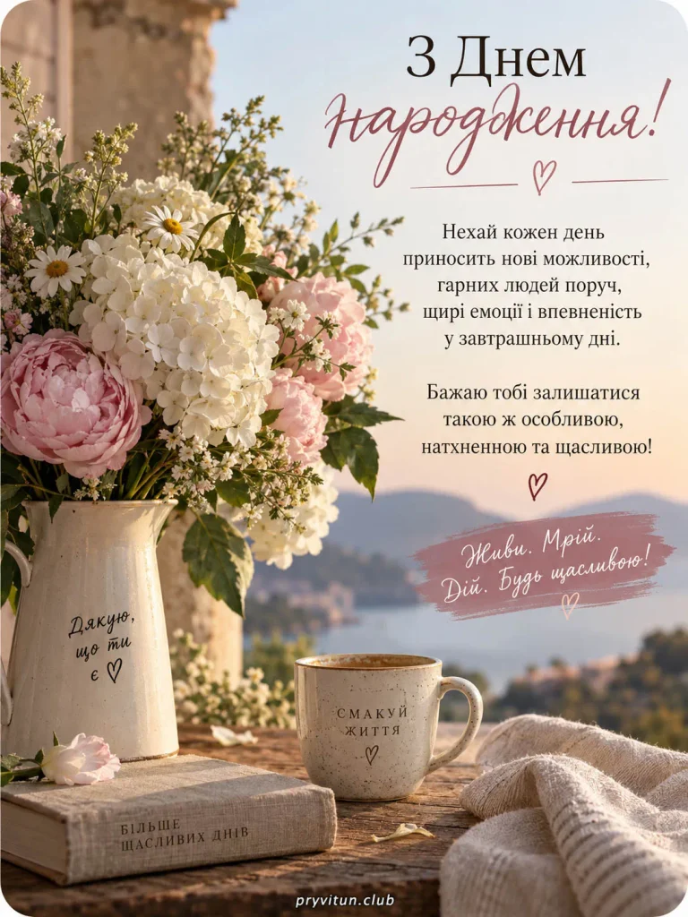 Нехай життя дарує більше приводів для щастя