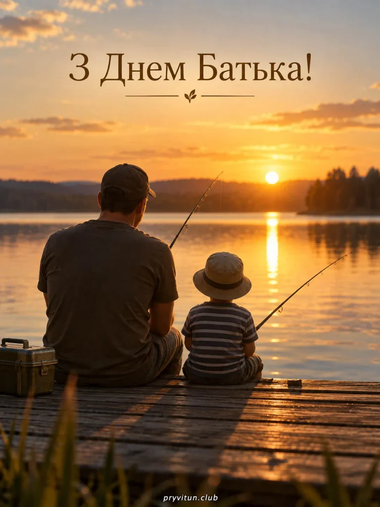 Ніжне привітання для любого татуся