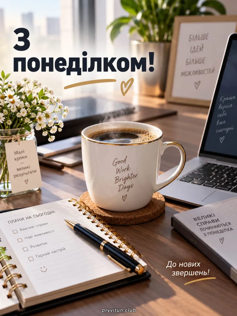 Позитивного ранку та вдалого початку тижня