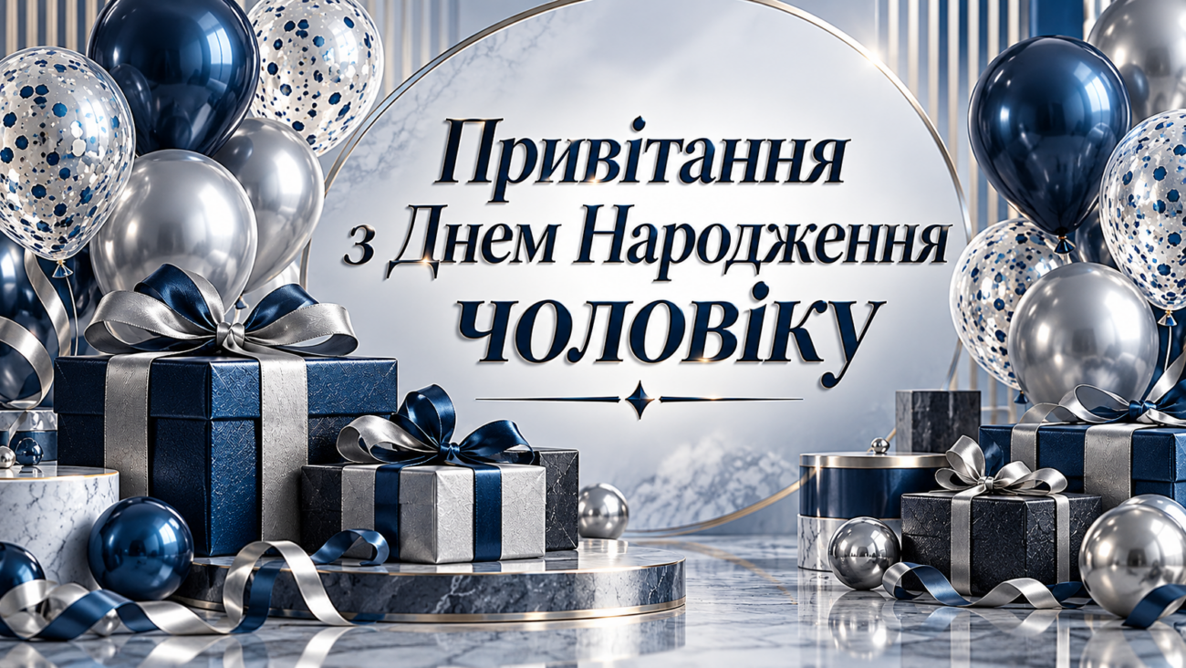 Привітання з Днем Народження чоловіку (картинки і побажання своїми словами)