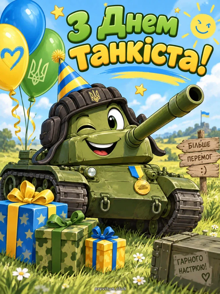 Привітання з Днем танкових військ
