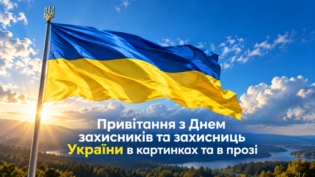 Привітання з Днем захисників та захисниць України в картинках та в прозі