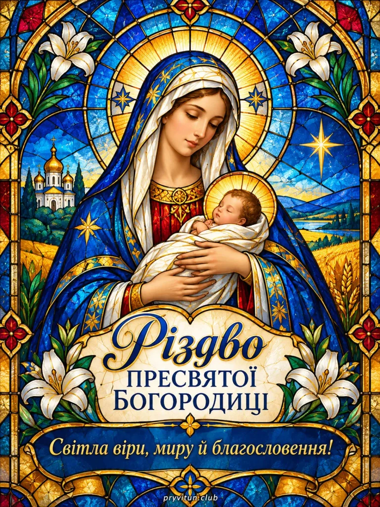 Родинного тепла та благодаті з Різдвом Богородиці