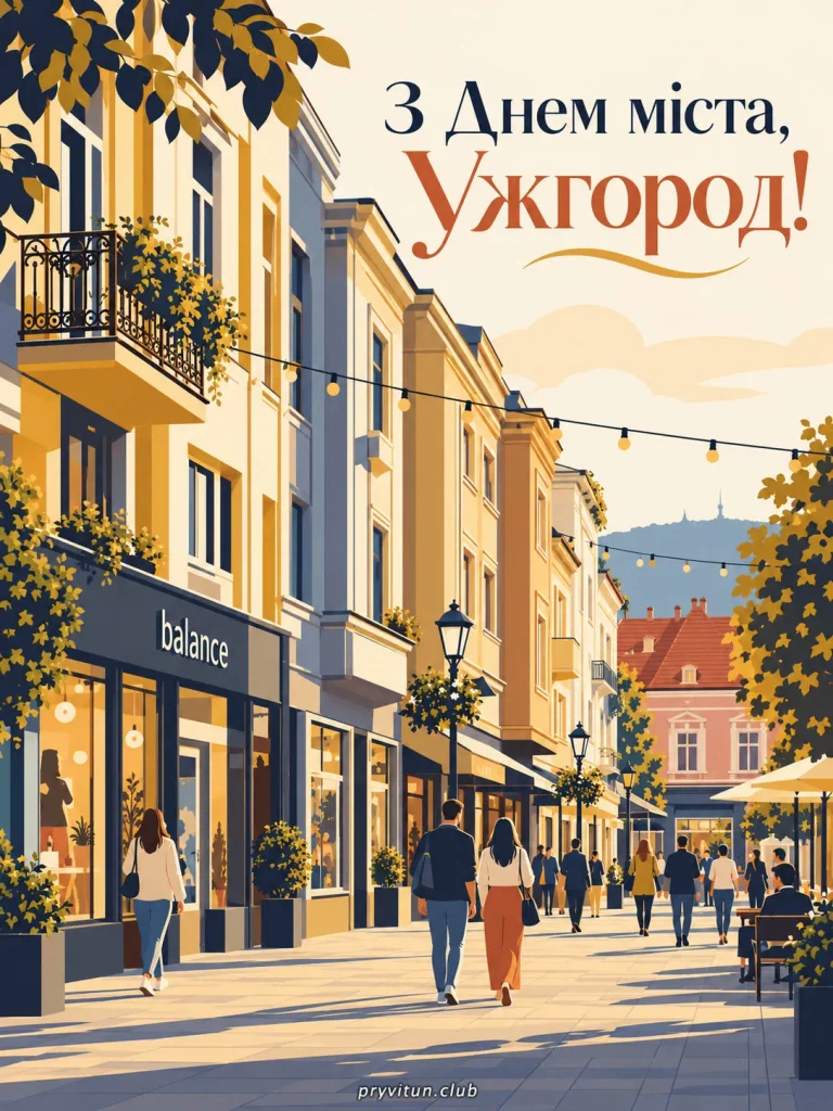 Щастя та добробуту жителям Ужгорода
