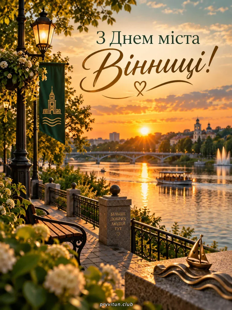 Щирі привітання з Днем Вінниці