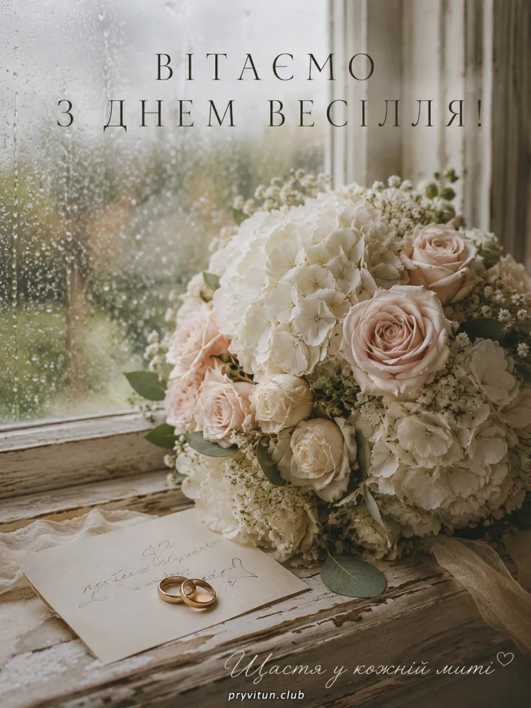 Щирі привітання з весіллям