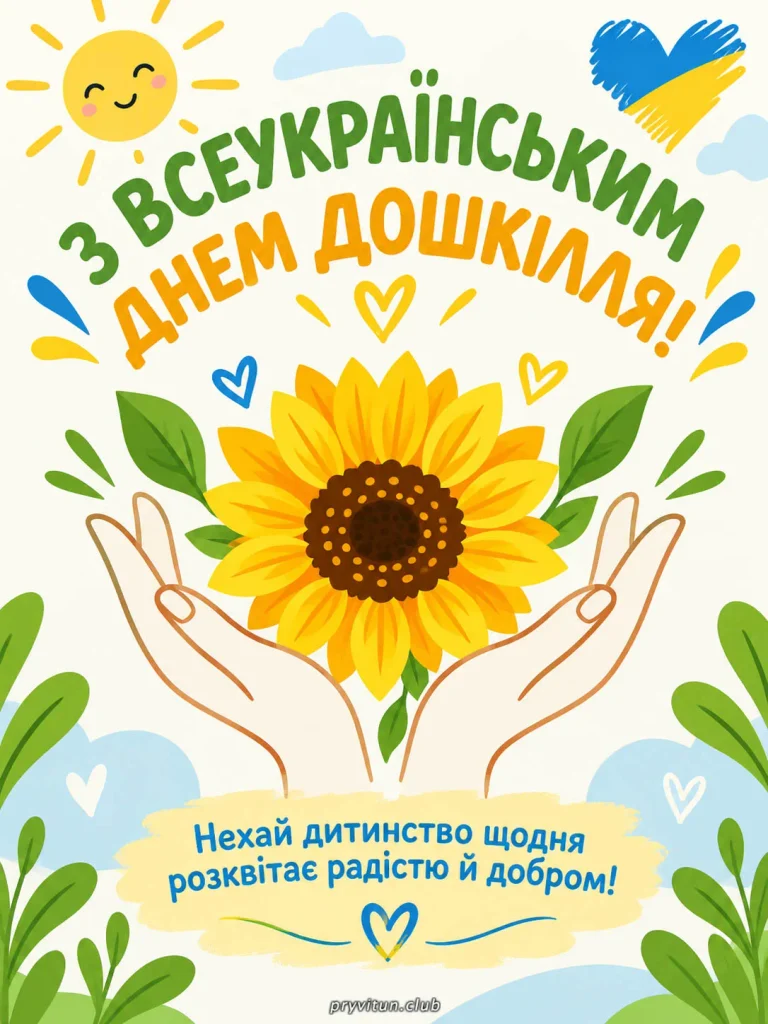 Щирі вітання з Днем дошкілля