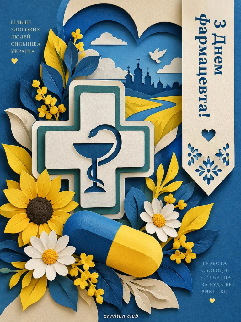 Щирі вітання з Днем фармацевта