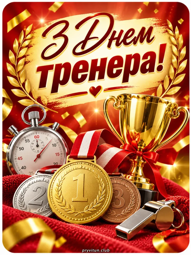 Щирі вітання з Днем тренера