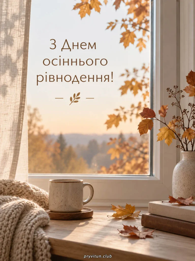 Щирі вітання з осіннім рівноденням