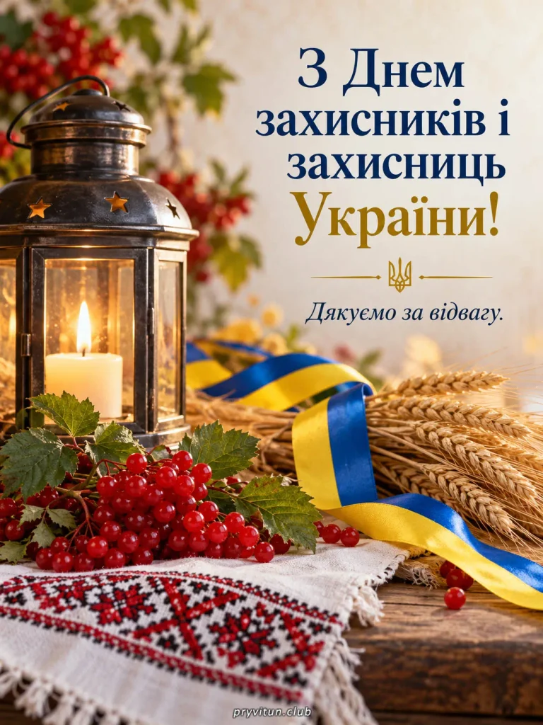 Щирі вітання захисникам та захисницям України