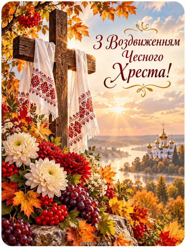 Щирі вітання зі святом Воздвиження