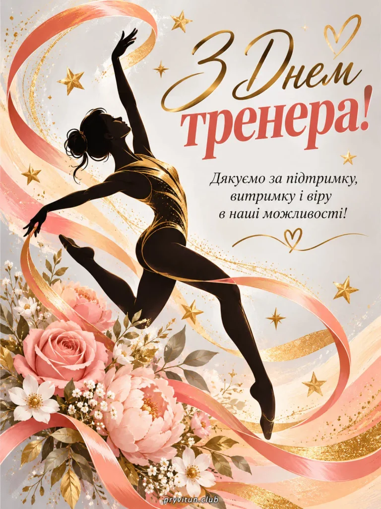 Святкова картинка до Дня тренера