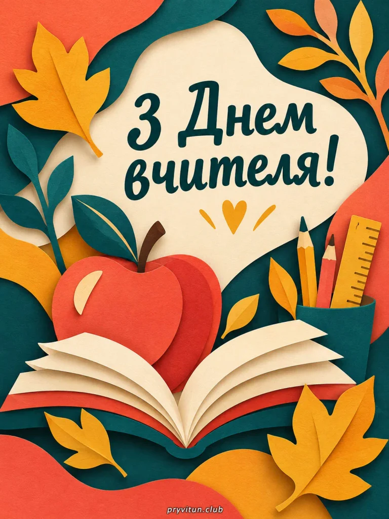 Святкова картинка до Дня вчителя