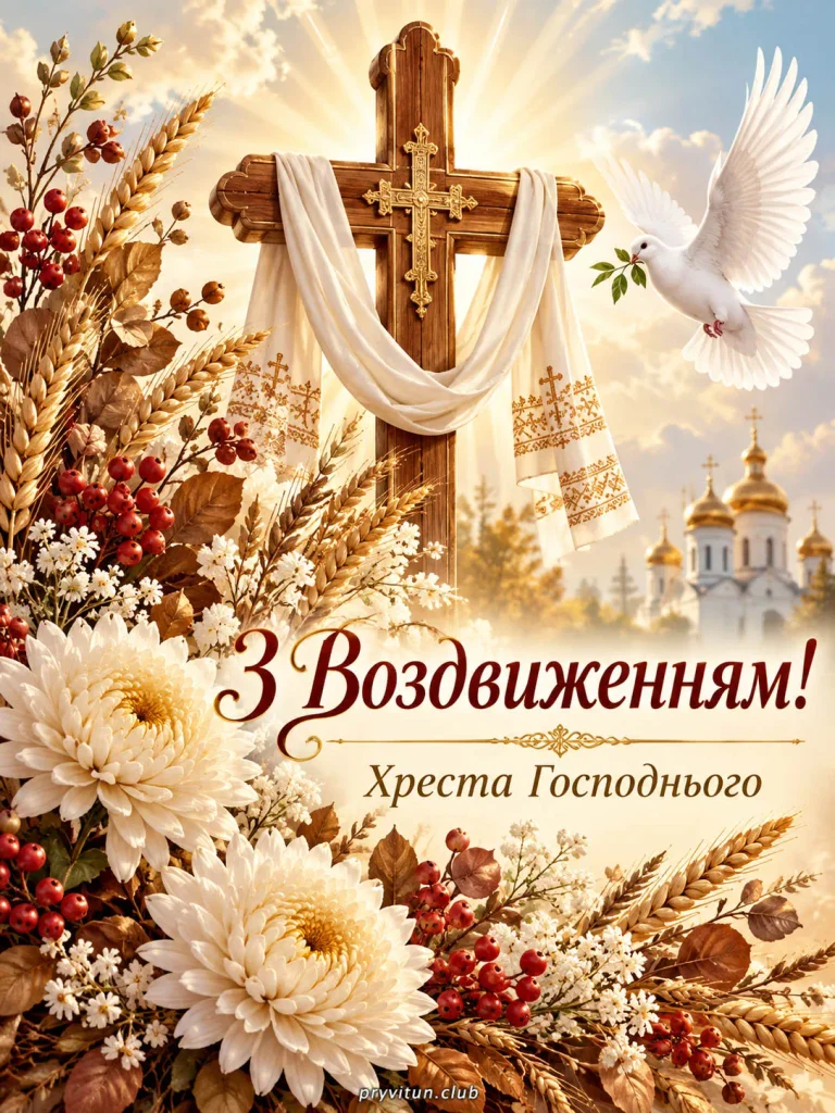 Святкова картинка до Воздвиження Хреста Господнього
