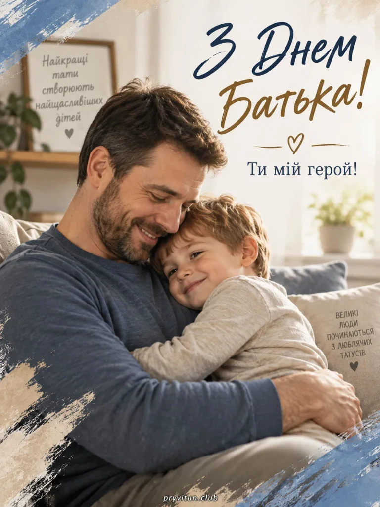 Святкова картинка з Днем Батька