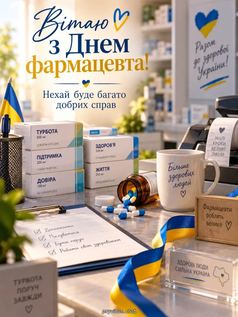 Святкова картинка з Днем фармацевта