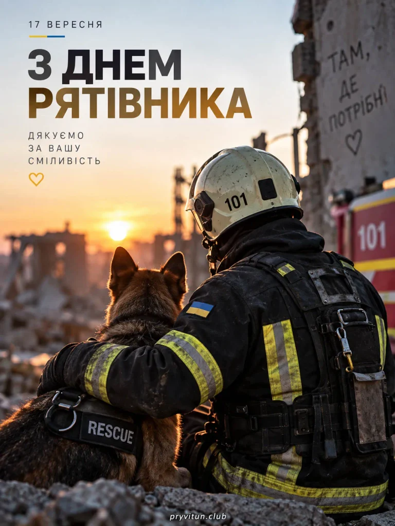 Святкова картинка з Днем рятівника