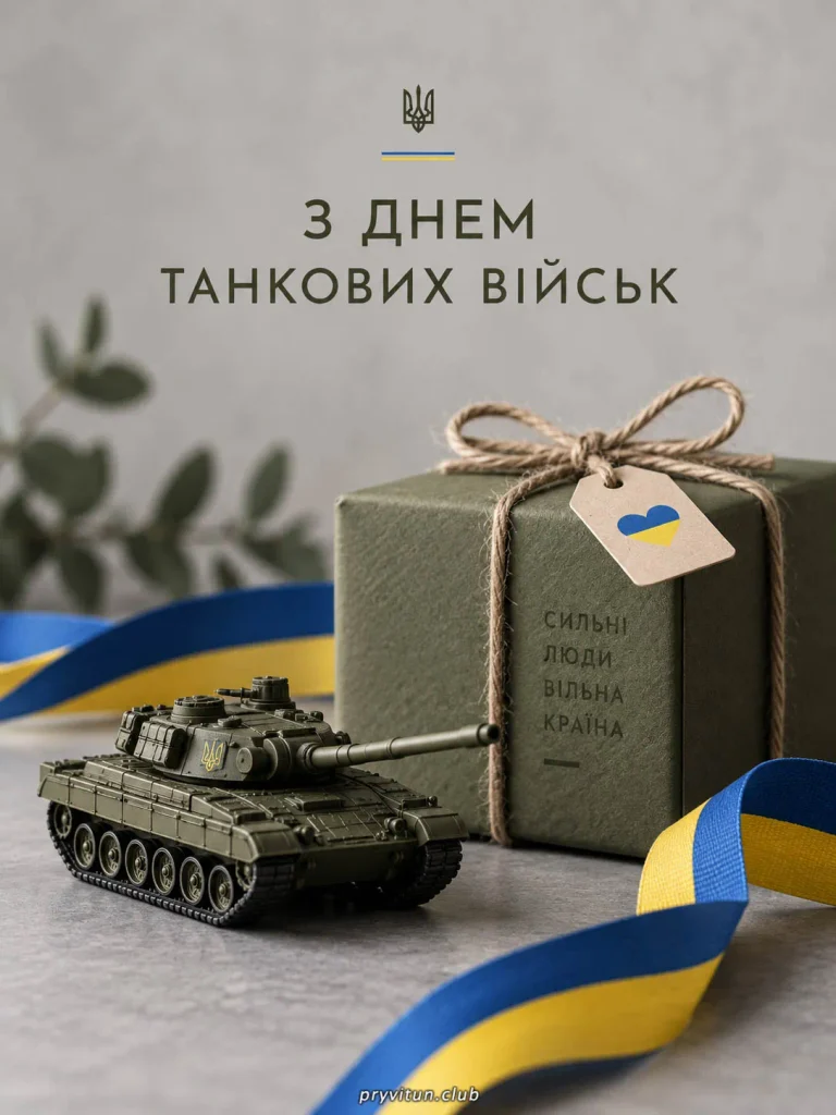 Святкова картинка з Днем танкіста