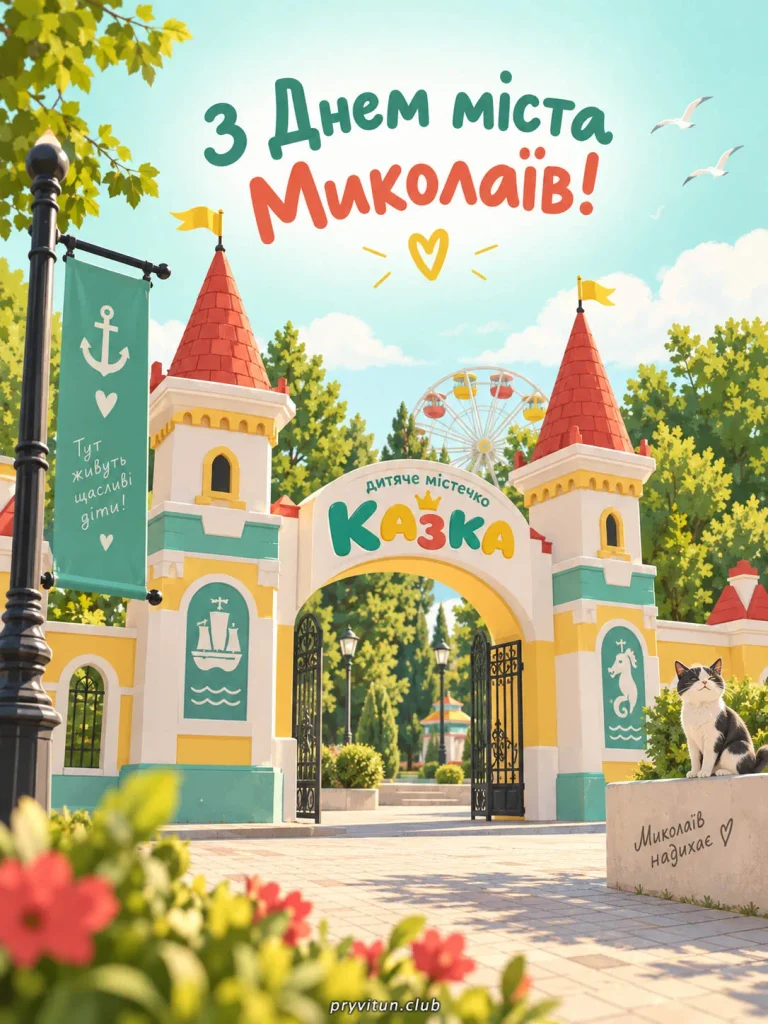 Святкова листівка з Днем Миколаєва