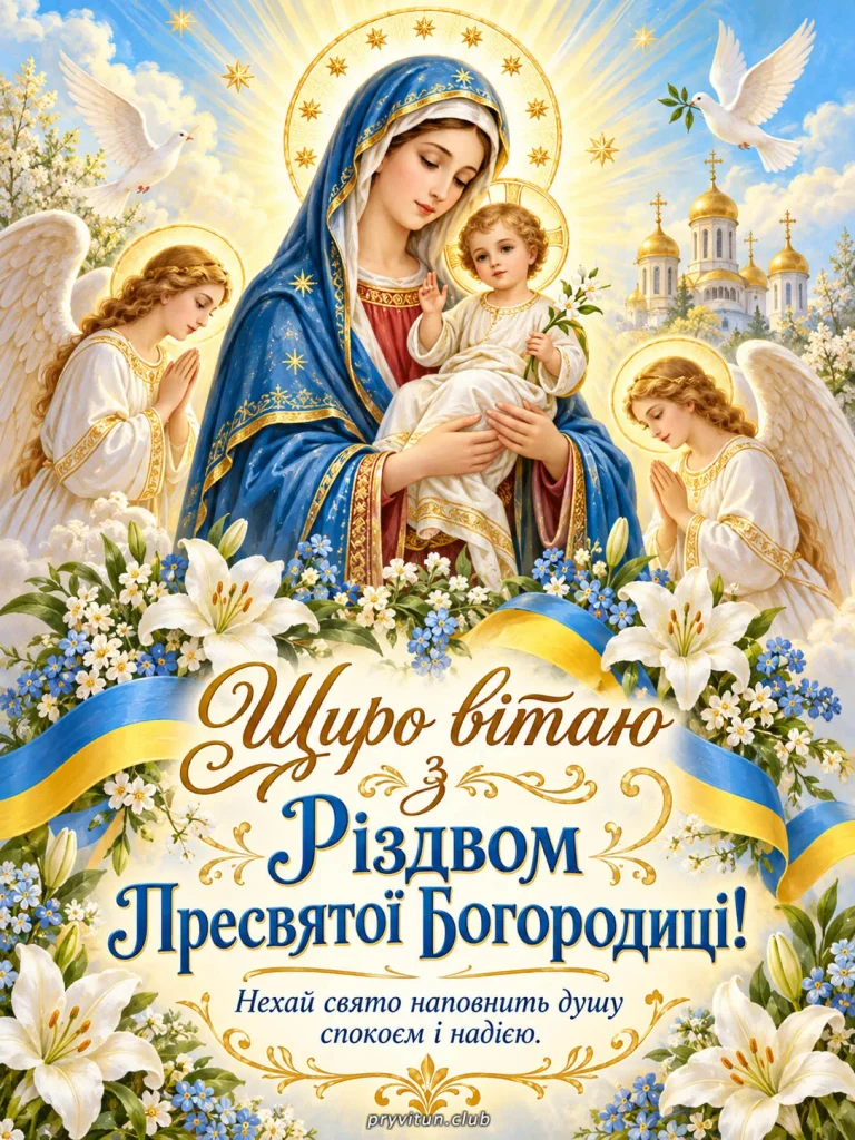 Світла, віри та любові у свято Різдва Богородиці