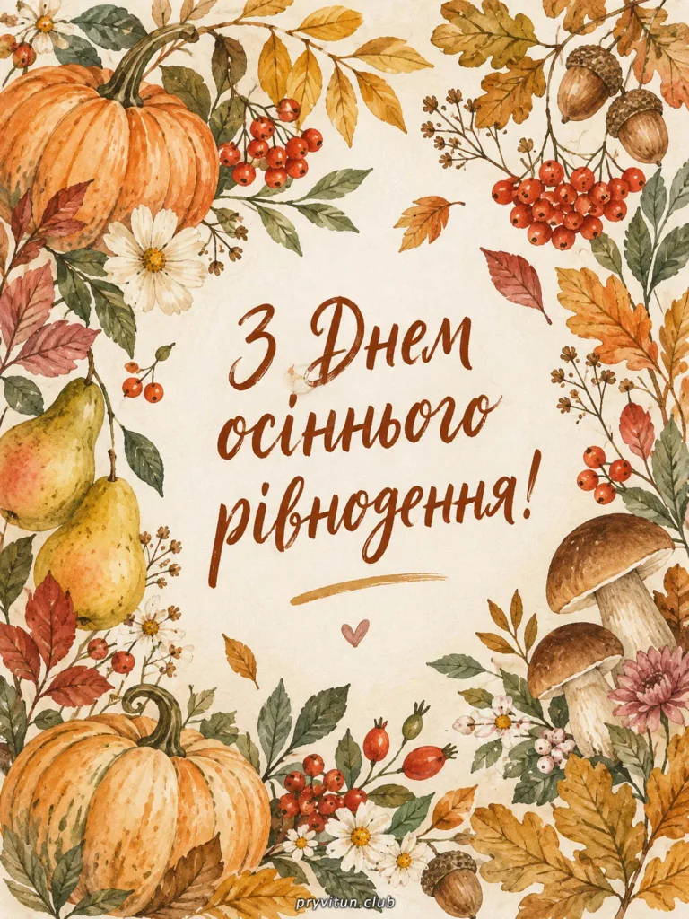 Тепла та затишку в День осіннього рівнодення