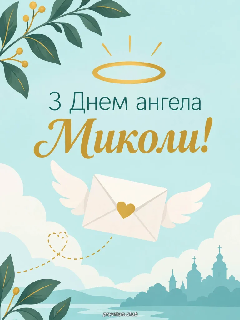Теплі привітання з іменинами Миколи