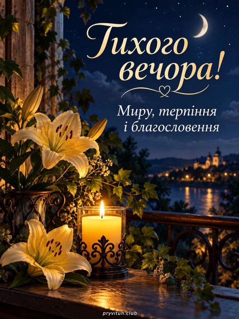 Тихого й затишного вечора