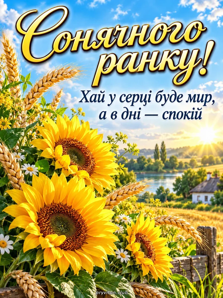 Тихого, світлого та щасливого дня