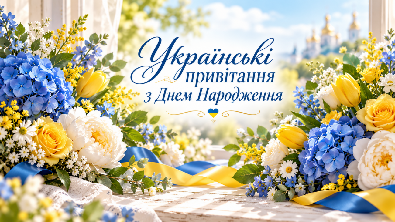 Українські привітання з Днем Народження