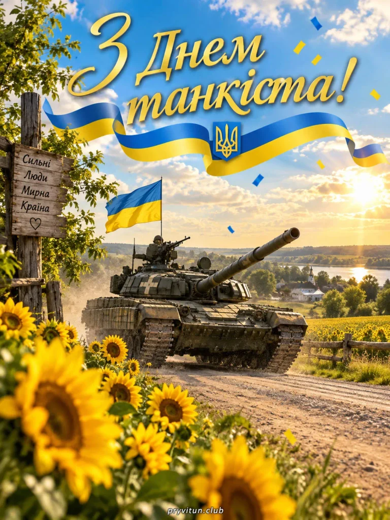 Українським танкістам міцного здоров'я та добра