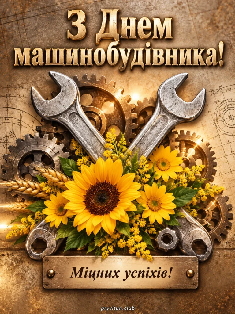 Успіхів та нових досягнень машинобудівникам