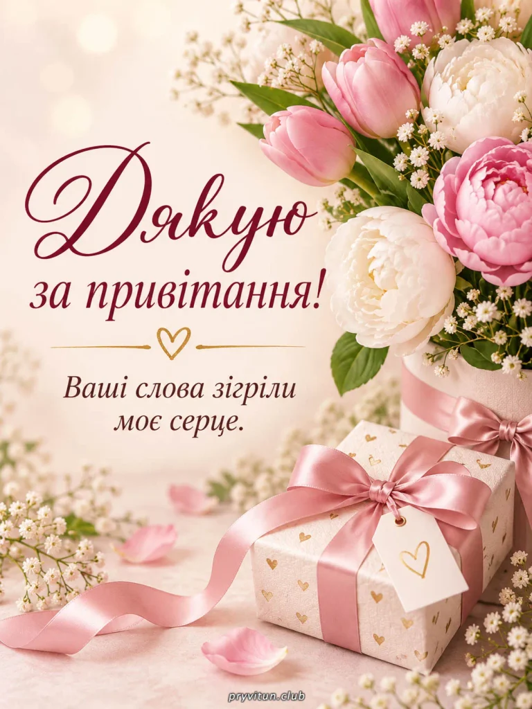 Ваші привітання зробили мій день особливим