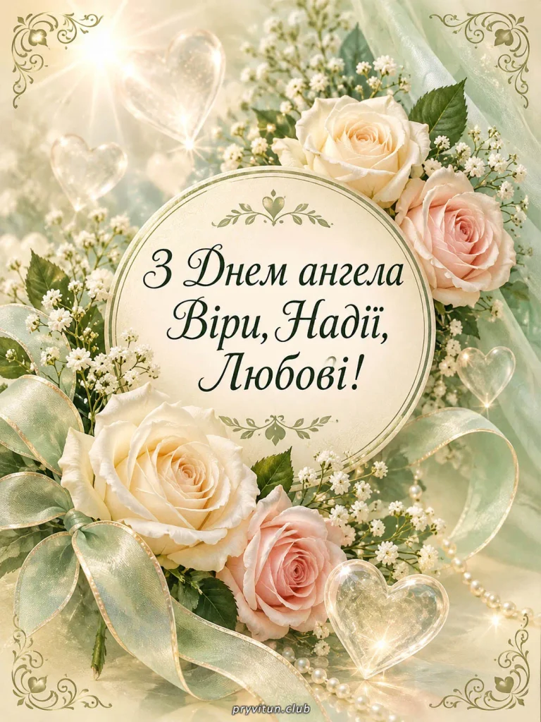 Вірі, Надії та Любові щирі побажання