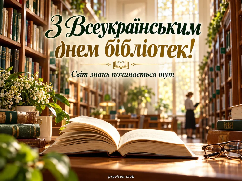 Вітаємо бібліотекарів зі святом
