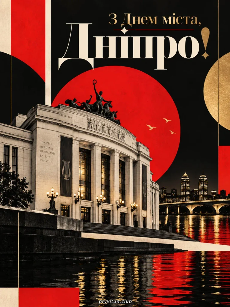Вітаємо дніпрян з Днем міста