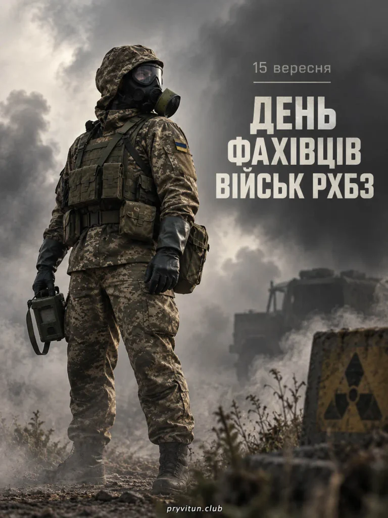 Вітаю з Днем фахівців військ РХБЗ