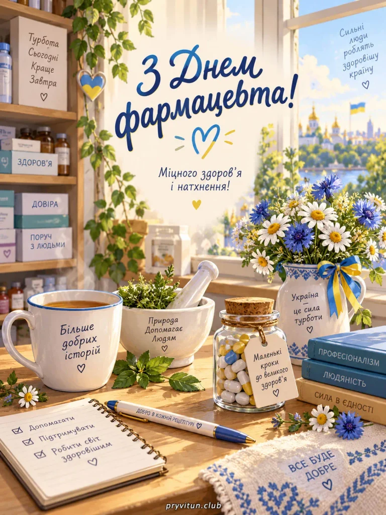 Вітаю з Днем фармацевта