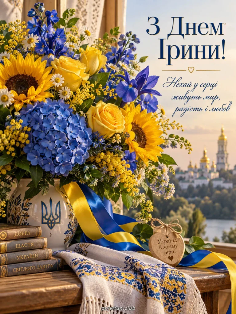 Вітаю з Днем Ірини