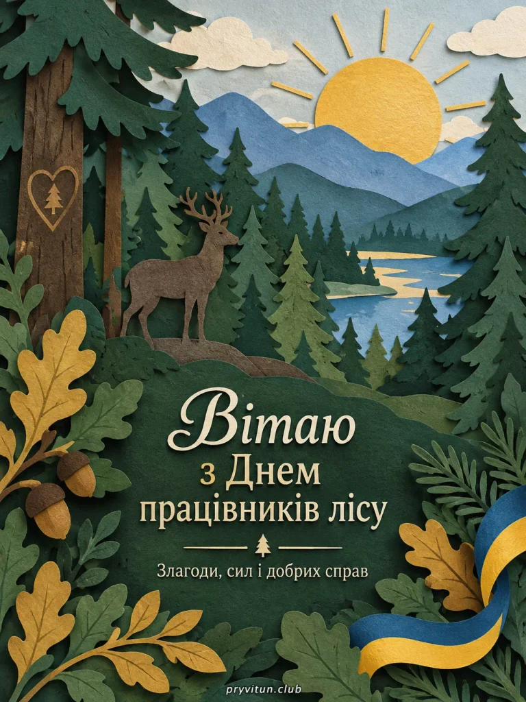 Вітаю з Днем працівників лісу