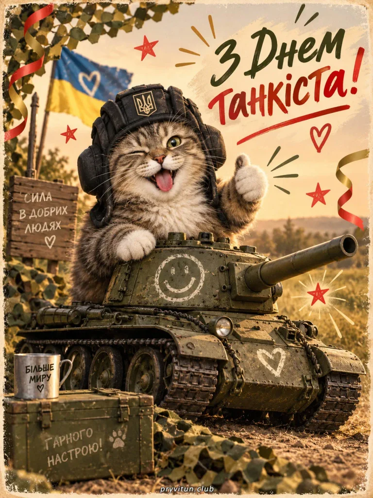 Вітаю з Днем танкіста
