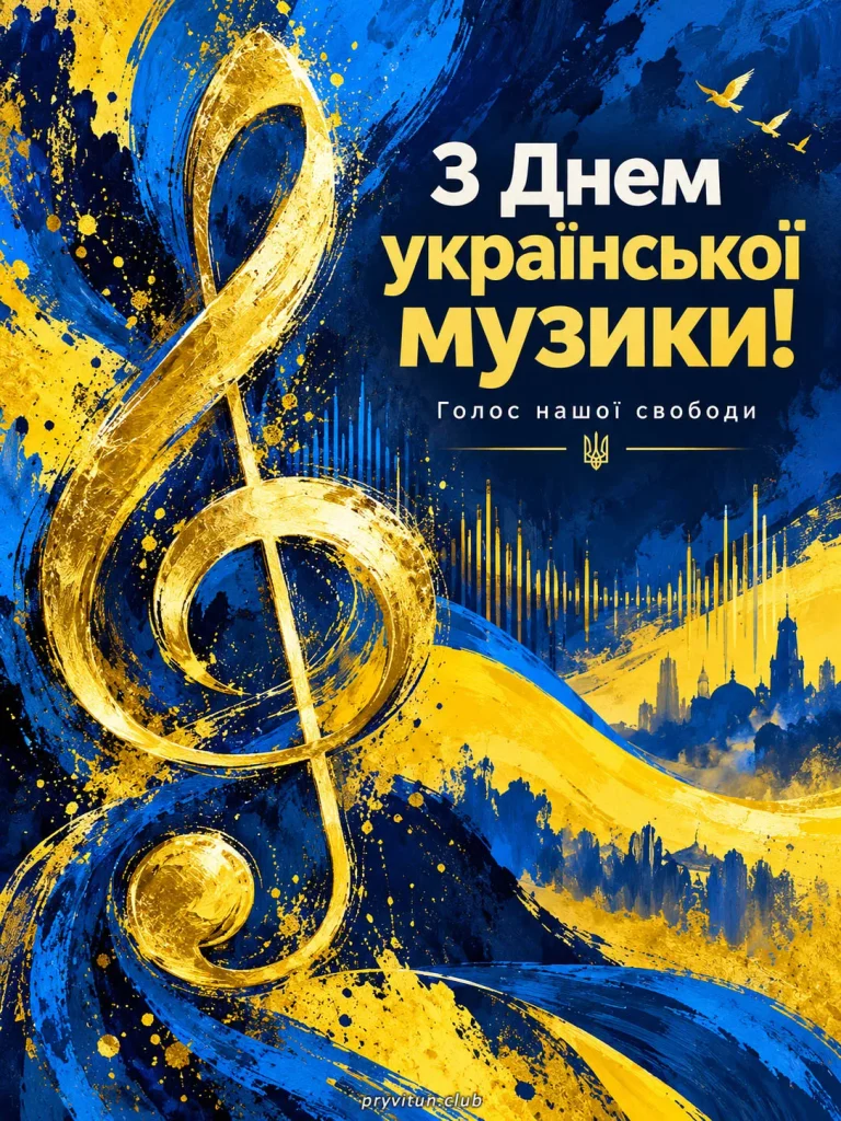 Вітаю з Днем української музики