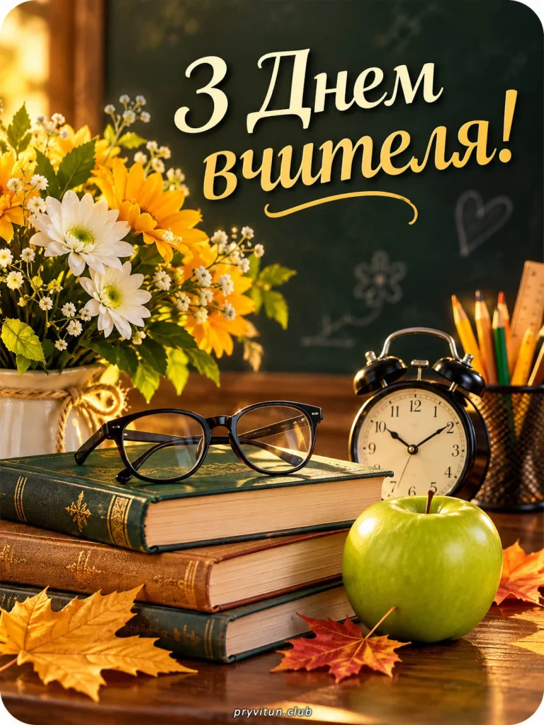 Вітаю з Днем вчителя