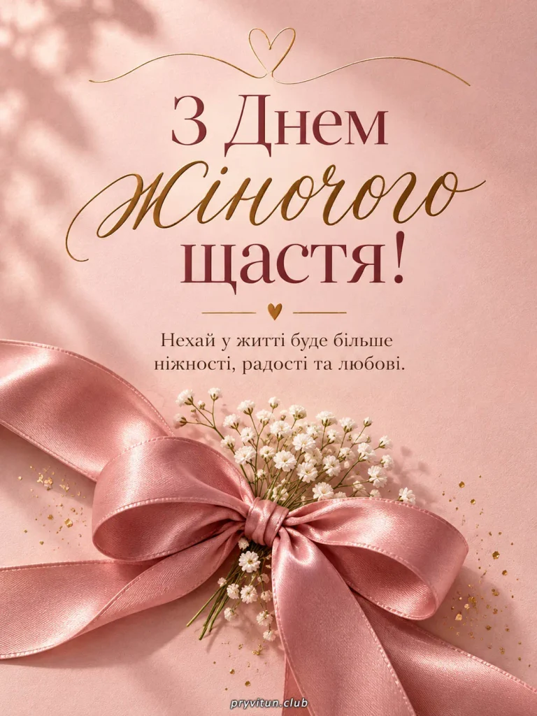 Вітаю з Днем жіночого щастя