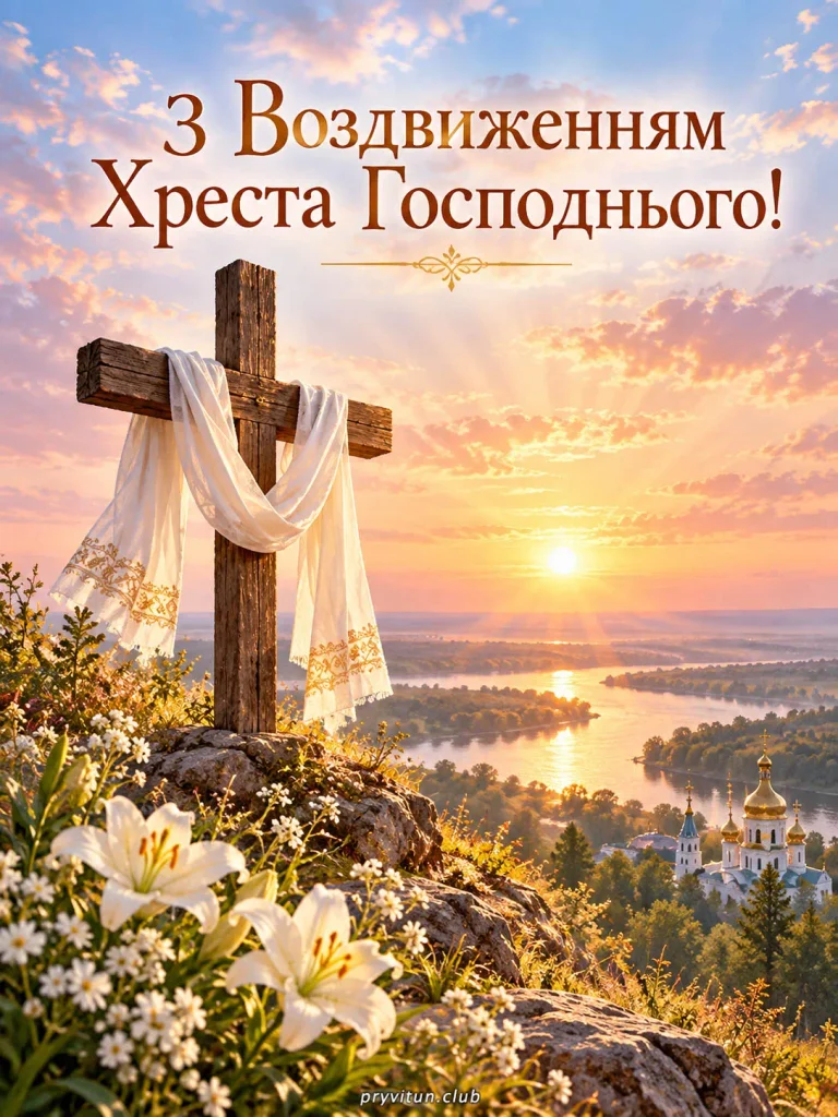 Вітаю з Воздвиженням Хреста Господнього